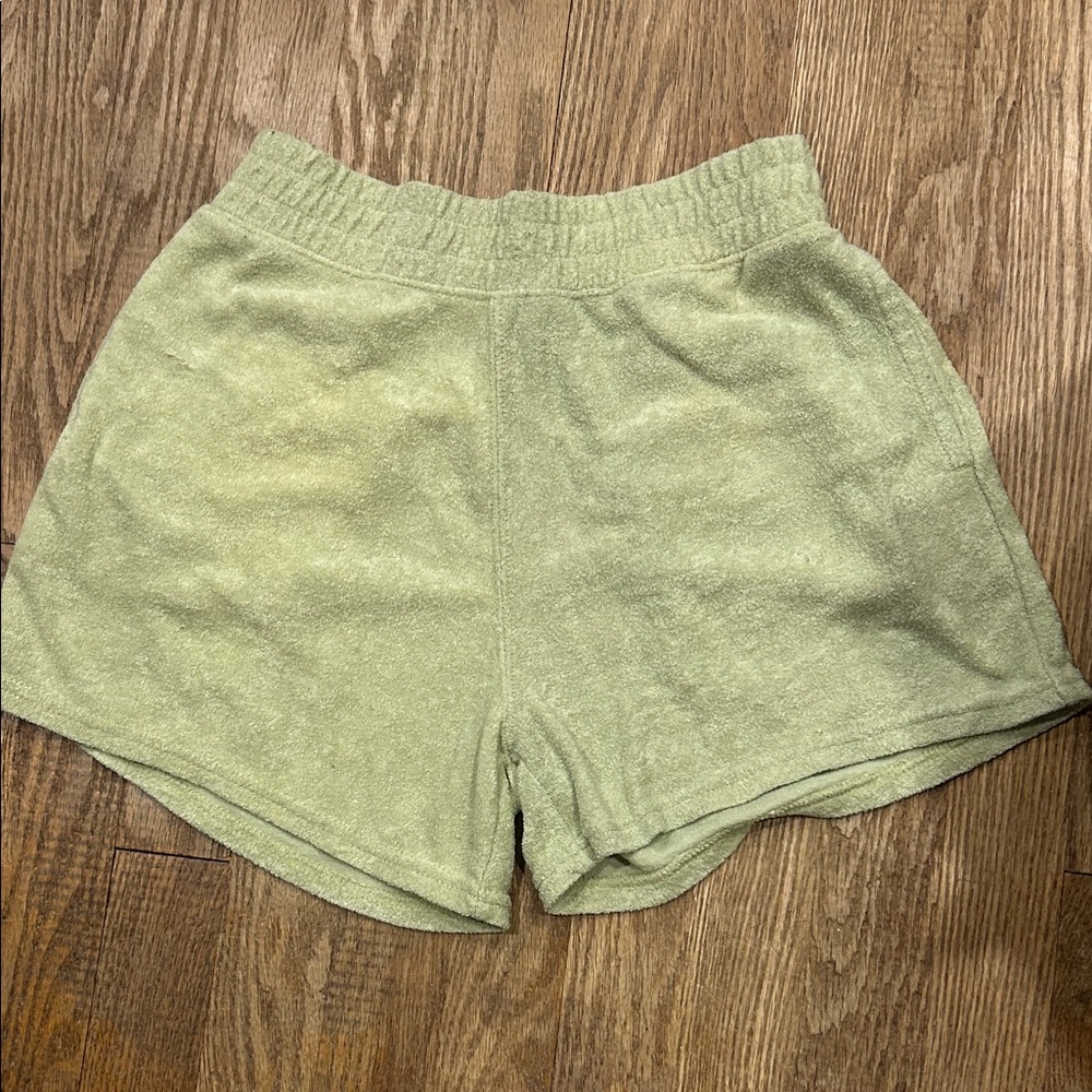 Hollister Light Green Athletic Shorts